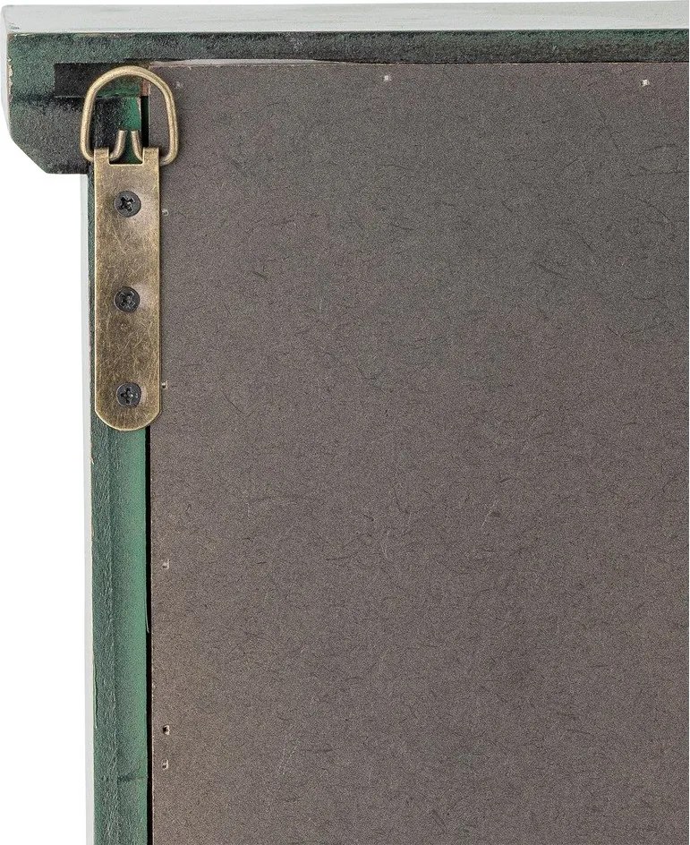 Vitrină verde din lemn de brad suspendată 81x122x22 cm Hazem – Bloomingville