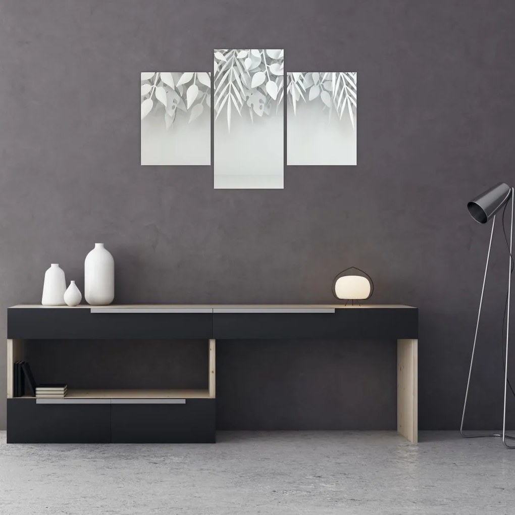 Tablou - Frunze de plasitic (90x60 cm)