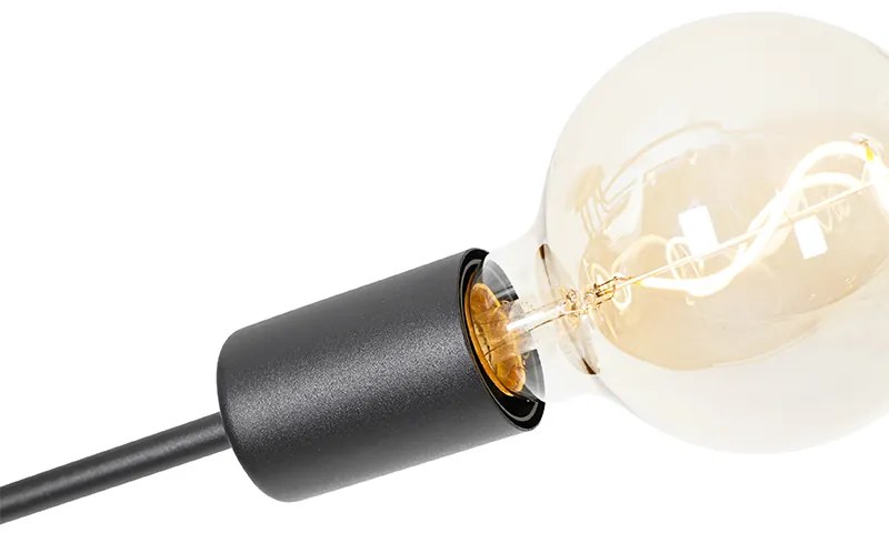 Plafoniera de design neagră 8 lumini - Facile