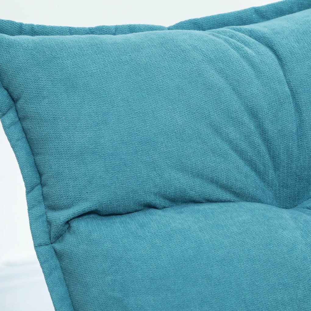 HOMCOM Fotoliu de Podea Relaxant Rotativ 360° cu Spătar Reglabil în 5 Poziții, 62x70x95 cm, Gri | Aosom Romania