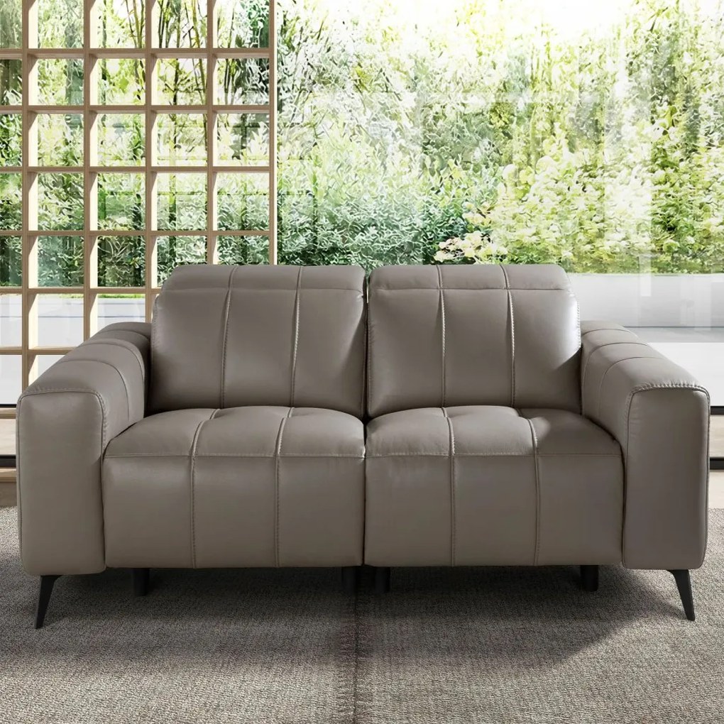 Canapea 2 locuri design italian, Functia Relax, Cowhide gri