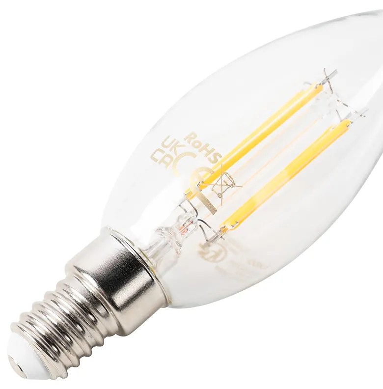 Lampă LED inteligentă E14 reglabilă B35 4,5W 470 lm 2700K