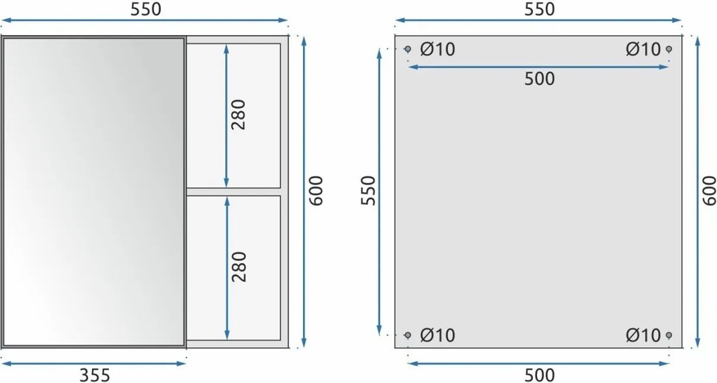Set mobilier de baie cu lavoar Astor 60cm Grey
