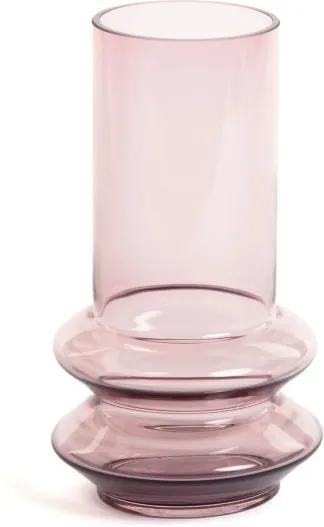 Vaza roz din sticla 24 cm Agatha La Forma