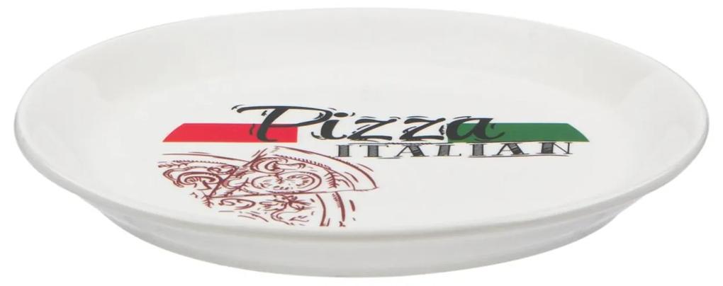 Farfurie pentru pizza,cu model si scris,20 cm