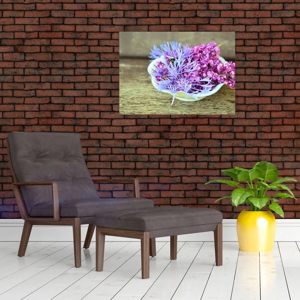 Tablou cu decorațiune din lavanda (70x50 cm)