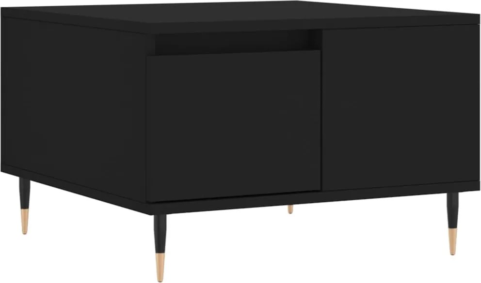 vidaXL Măsuță de cafea, negru, 55x55x36,5 cm, lemn prelucrat