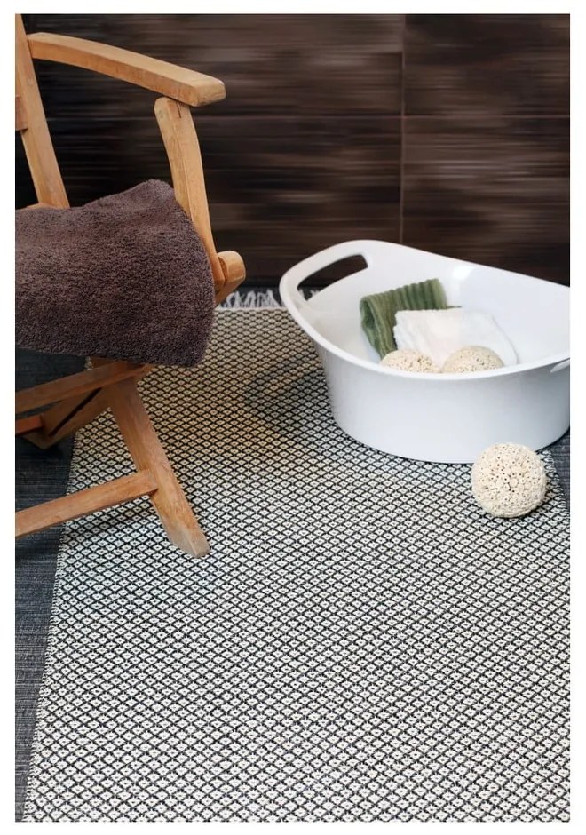 Covor potrivit pentru exterior Narma Diby, 70 x 200 cm, crem - negru