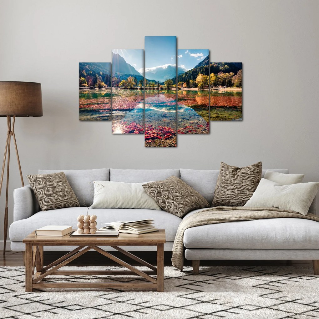 Tablou - Lacul Jasna, Gozd Martuljek, Alpii Iulieni, Slovenia (150x105 cm)