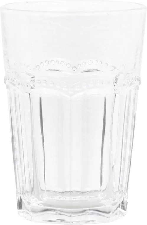 Pahar cu model perlat, H12.5 cm, Antoinette