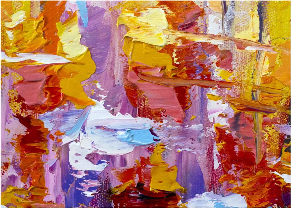 Tablou pe sticlă - Pictură în ulei (70x50 cm)