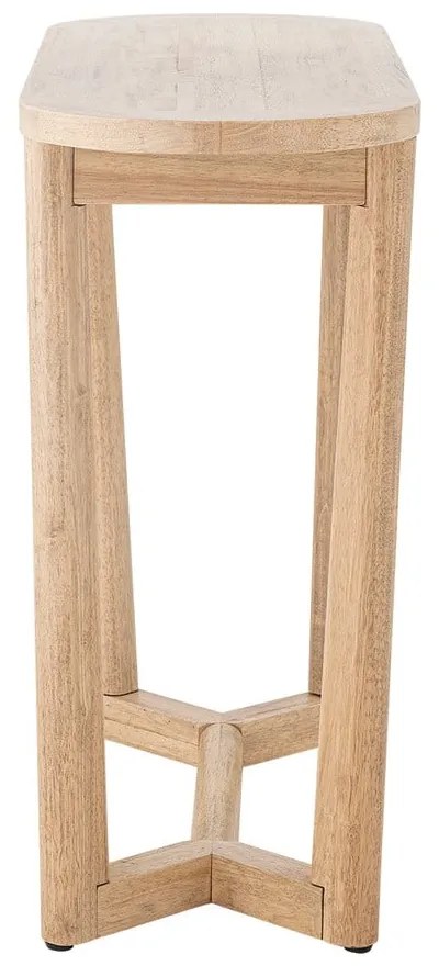 Masă consolă în culoare naturală din lemn de arbore de cauciuc 35x100 cm Serrone – Bloomingville