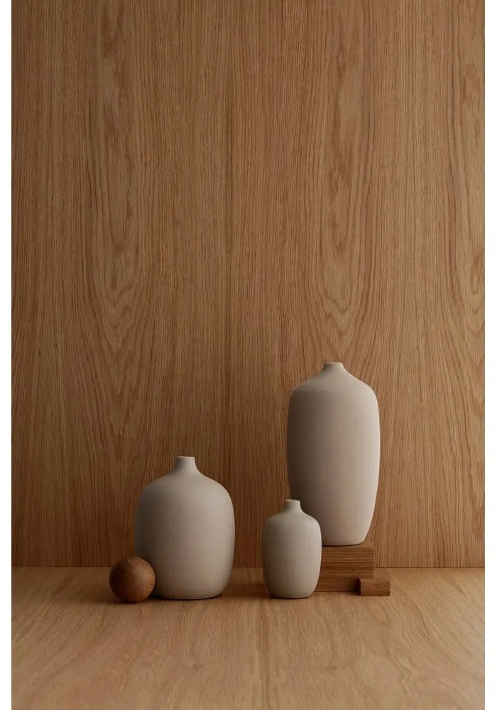 Vază din ceramică Blomus Ceola, înălțime 25 cm, bej