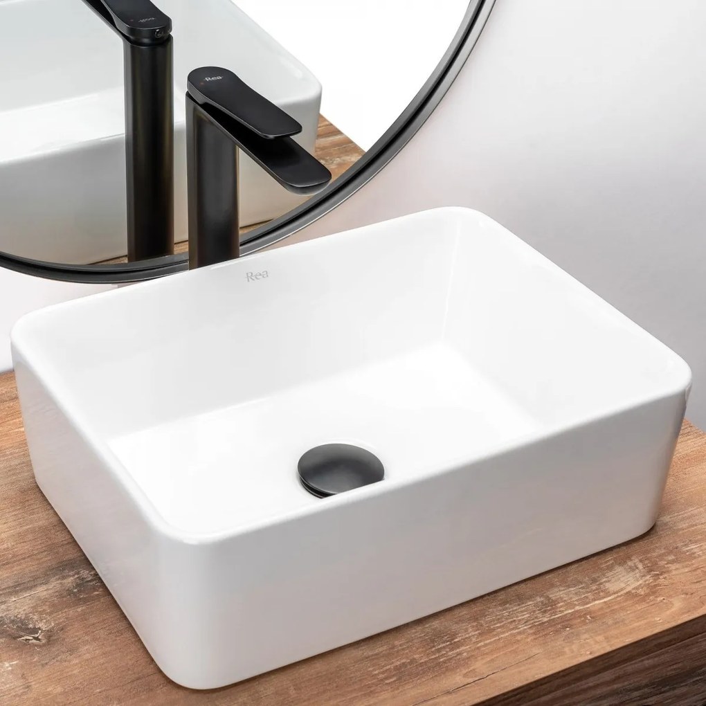 Lavoar Anita Mini alb ceramica sanitara - 41 cm