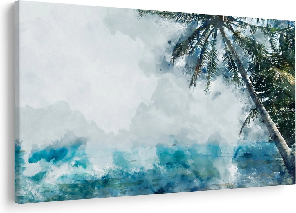 Tablou - Palmier lângă mare (90x60 cm)