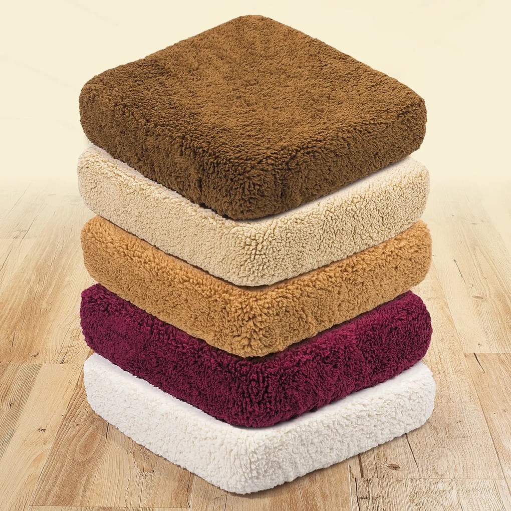 Cearşaf de pat 4Home din imitaţie de lână, burgund, 90 x 200 cm