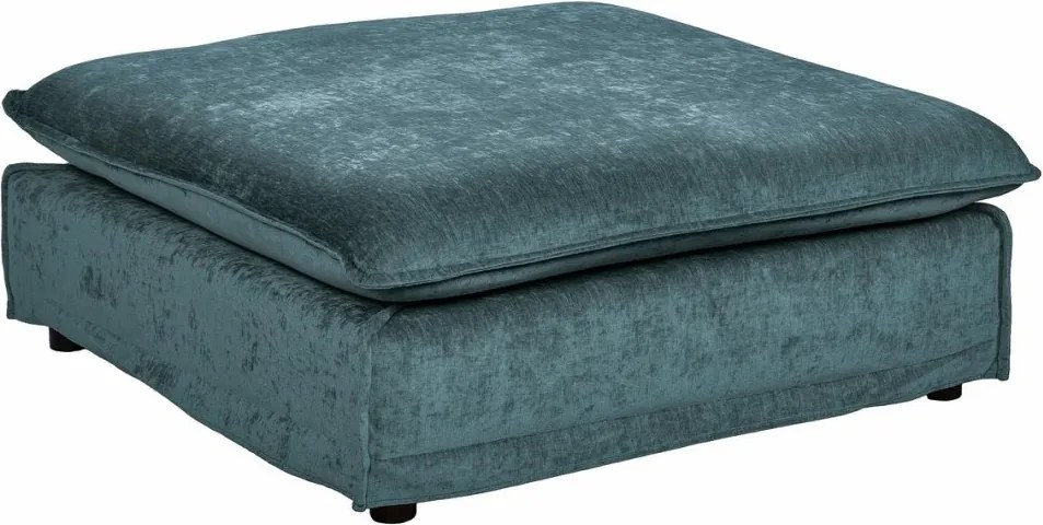 Taburete confortabil, suport pentru picioare Heaven 100cm, catifea verde albastrui A-40164 VC