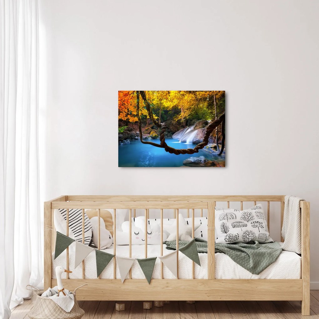 Tablou - Cascade din Asia (70x50 cm)