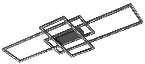 Plafonieră LED Zuma Line MX7907-3B-3BT ERVI LED/52W/230V 2700-6000K negru