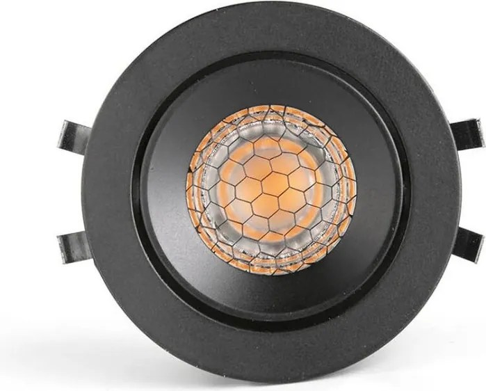 Spot LED incastrat directionabil IP44 KIVI negru 7W 2700K