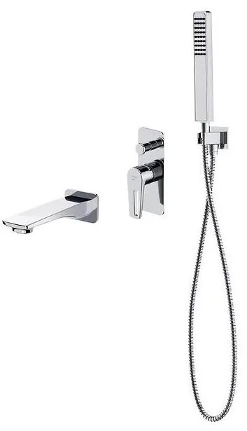 Set de cadă cu baterie ascunsă Cersanit S952-037 MILLE crom lucios