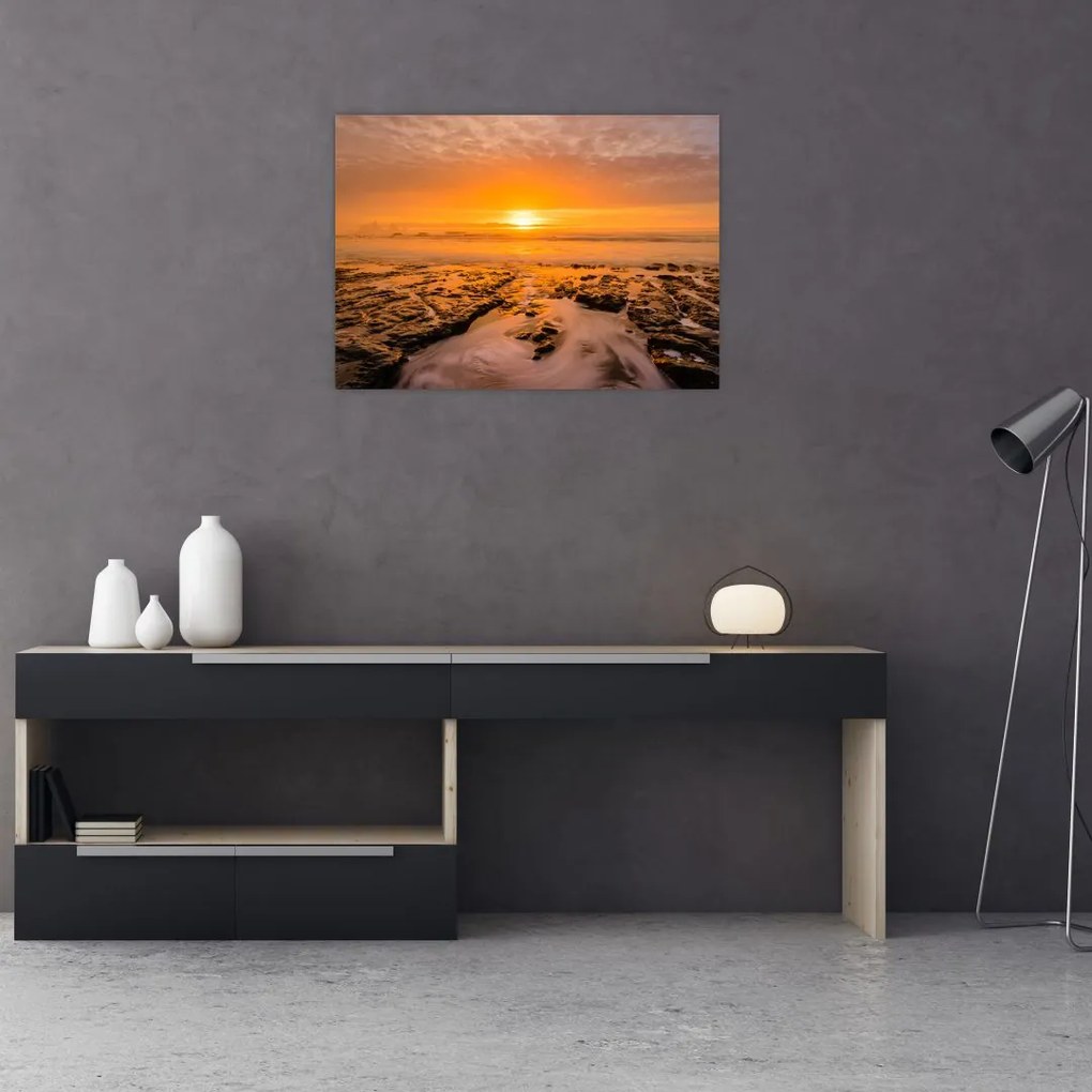 Tablou cu apus de soare (70x50 cm)