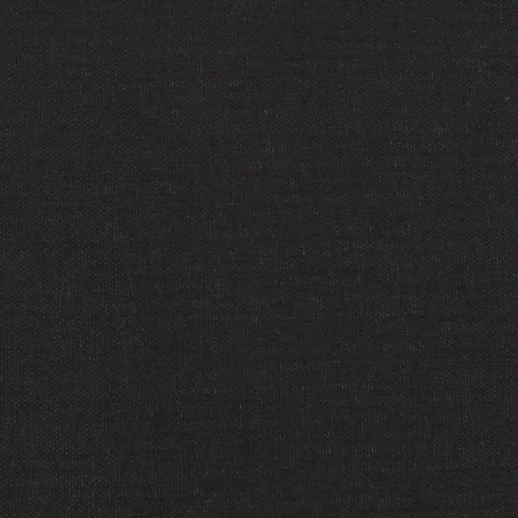 Scaun balansoar cu taburet, negru, textil 1, Negru