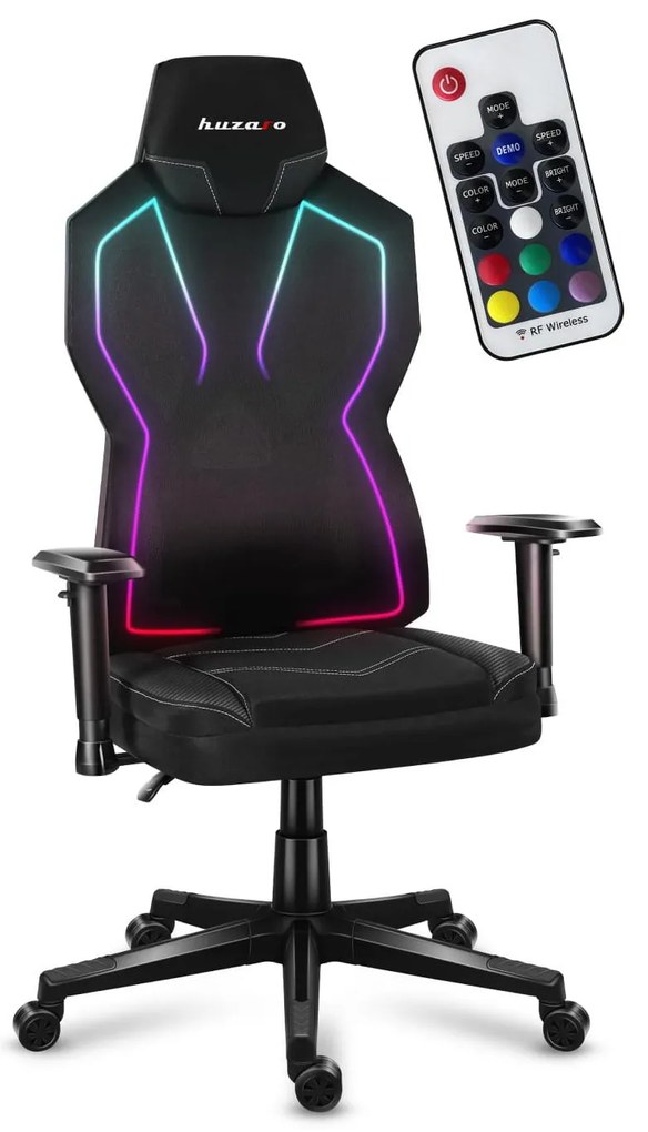 Fotoliu gaming Cruiser 6.2 (negru + multicolor) (cu iluminat LED). 1087454