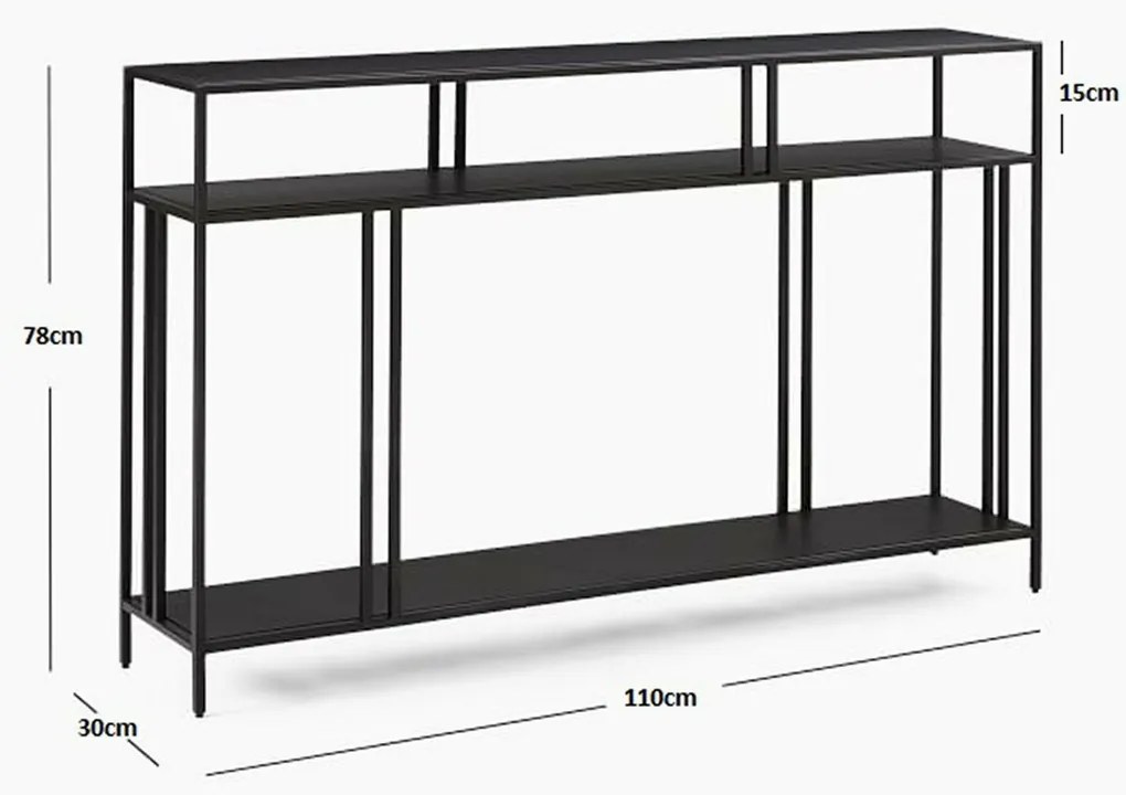 Masă decorativă Venedik Black