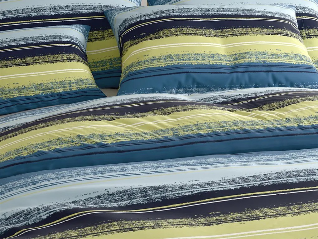 Lenjerie de pat din microfibra BLUE STRIPES albastru Dimensiune lenjerie de pat: 70 x 90 cm | 140 x 220 cm