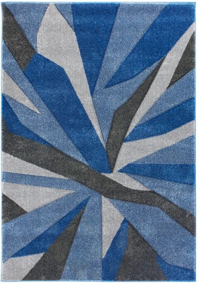 Covor Flair Rugs Shatter Blue Grey, 120 x 170 cm, albastru - gri
