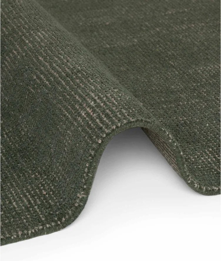 Covor verde închis țesut manual din lână 120x170 cm Greenwich – Ted Baker