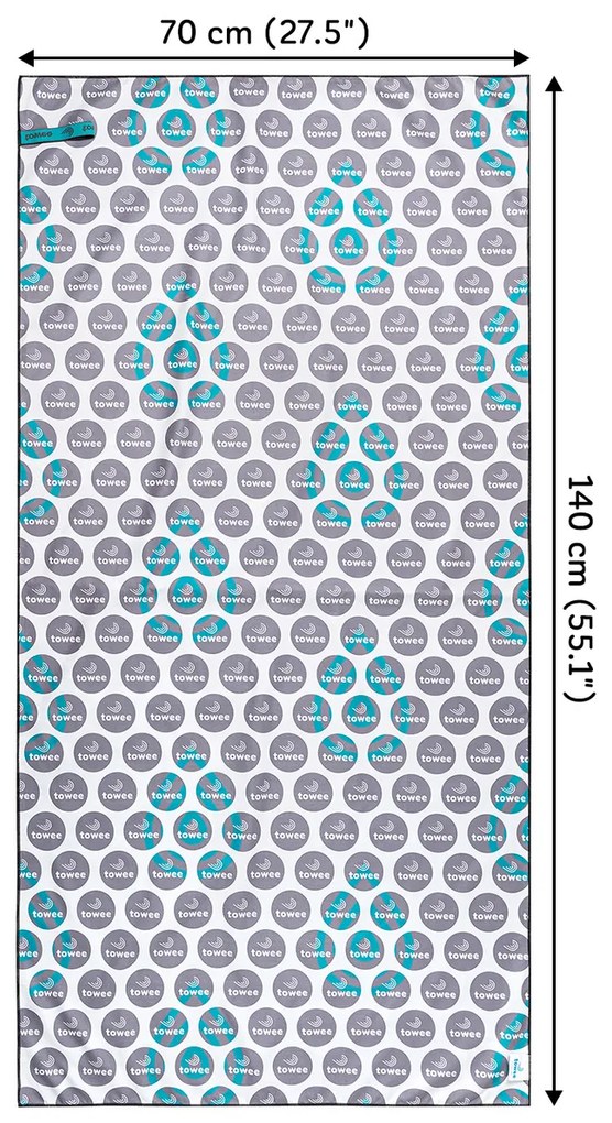 Prosop cu uscare rapidă Towee WILLYWEE, 70 x 140 cm