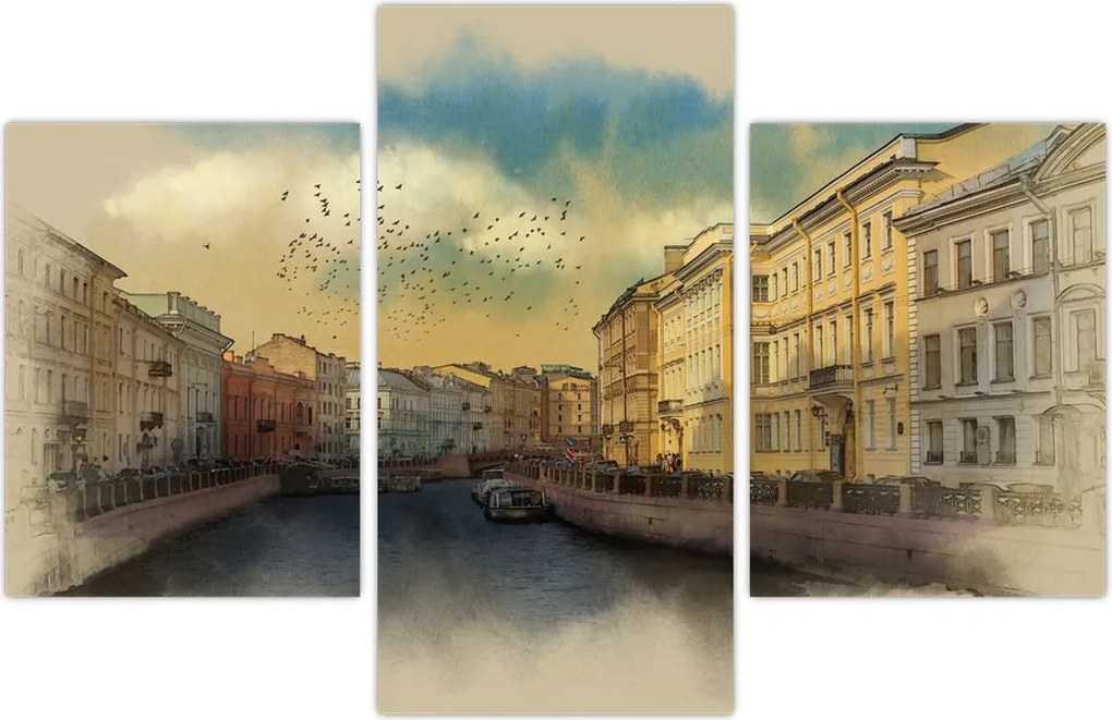 Tablou - Râul Moyka, Sankt Petersburg, Rusia (90x60 cm)