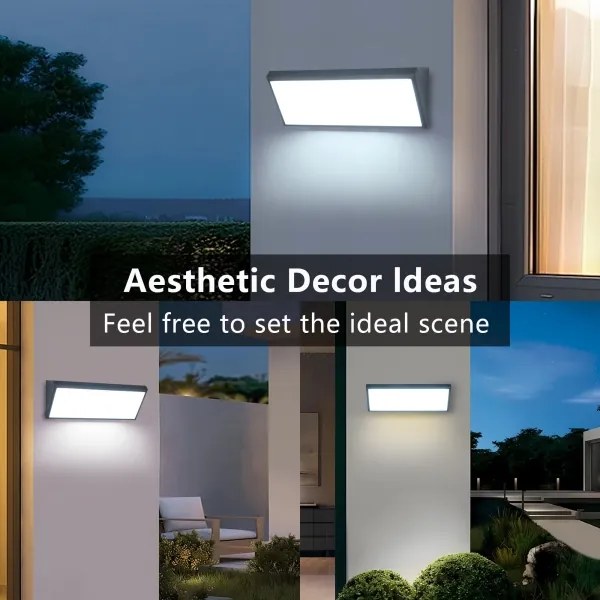 Brilagi - Aplică LED de exterior pentru perete cu senzor TRIANGLE LED/42W/230V antracit IP65