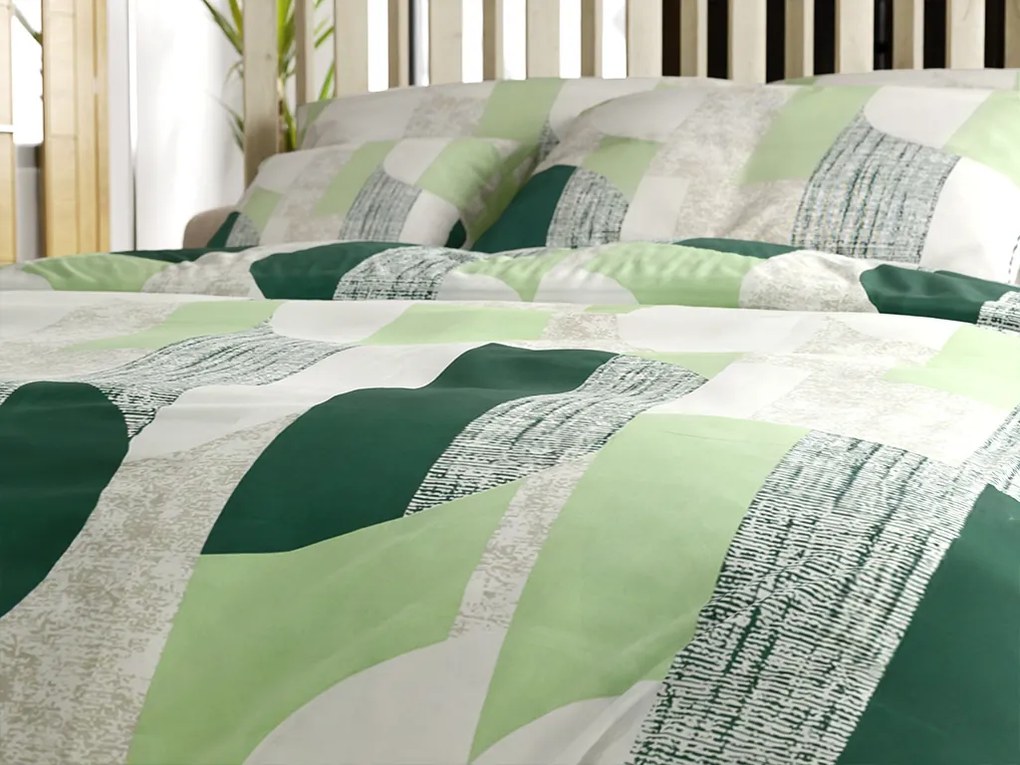 Lenjerie de pat din microfibra GREVERA verde Dimensiune lenjerie de pat: 70 x 80 cm | 140 x 200 cm