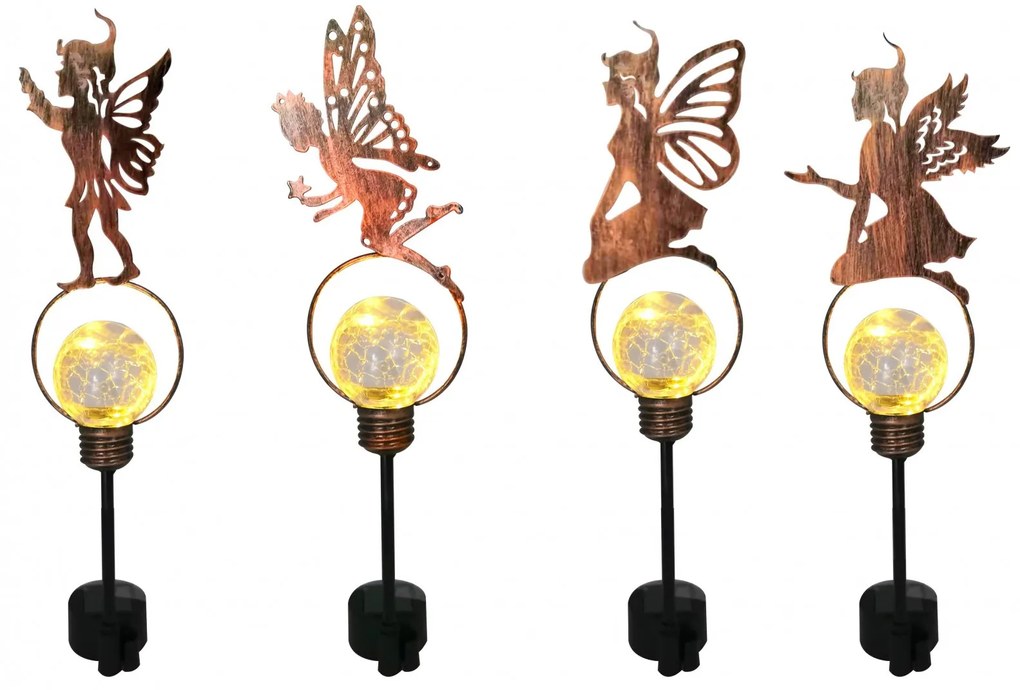 Lampa solara cu figurina metalica-diverse modele