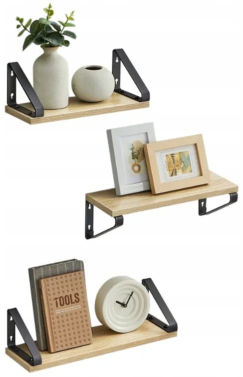 Rafturi de perete TAYLOR SONOMA set 3buc