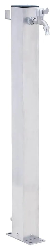 vidaXL Coloană de apă de grădină, 60 cm, oțel inoxidabil, pătrat