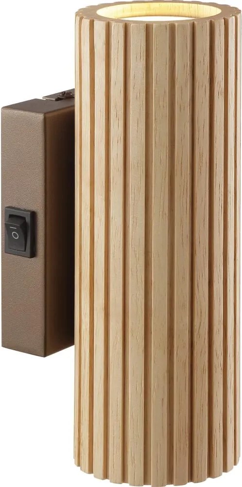 Brilliant - Aplică de perete LAKEWOOD 2xGU10/10W/230V, maro