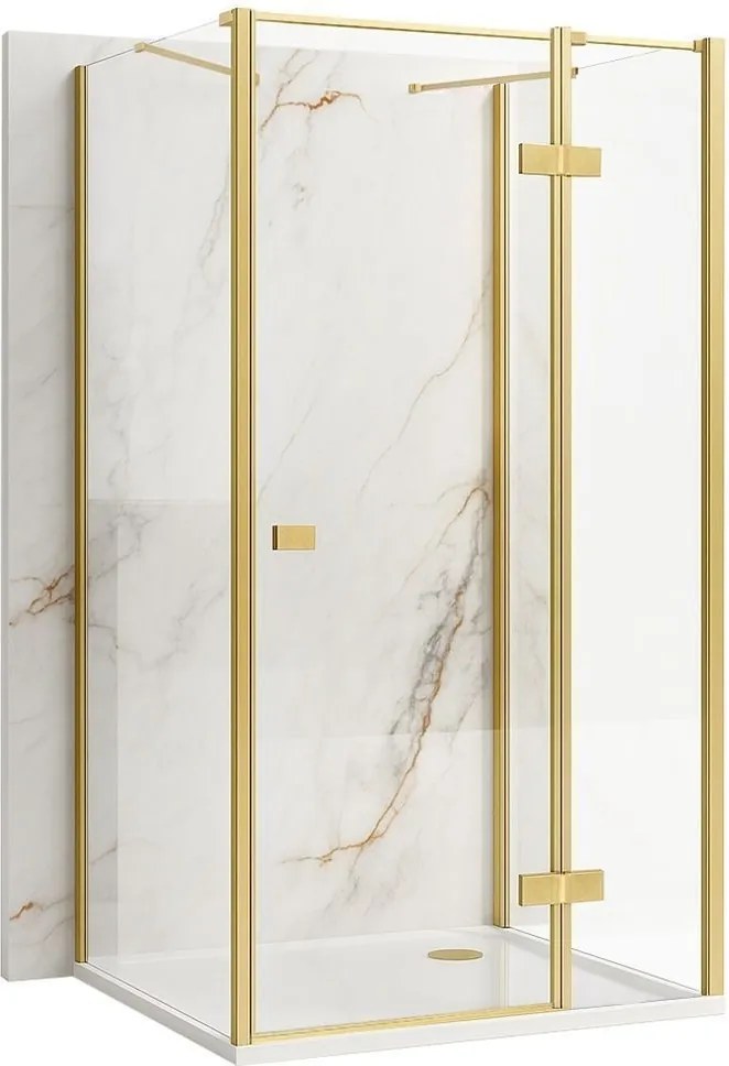 Cabina de dus Rea Atlas 90x100 Brush Gold