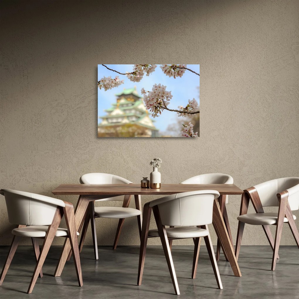 Tablou pe sticlă - Sakura (70x50 cm)