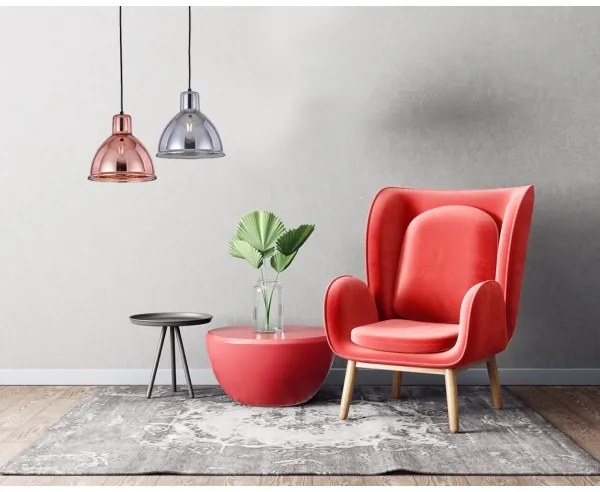 Lustră pe cablu CREATE 1xE27/11W/230V gri Klausen 111010