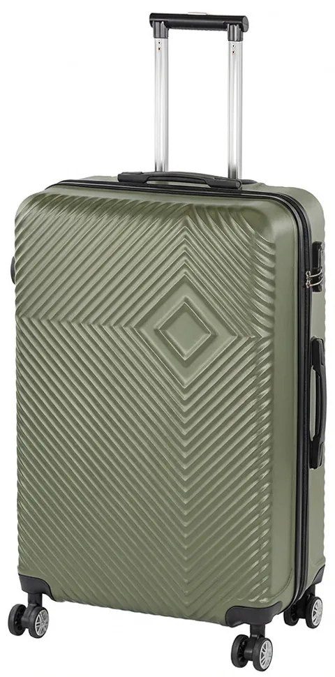 TraveLux Pro valiză mare cu capac dur 76x50x29 cm verde măslin