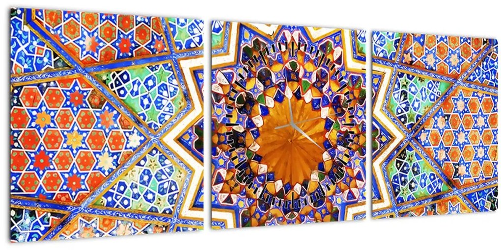 Tablou cu mozaic (cu ceas) (90x30 cm)