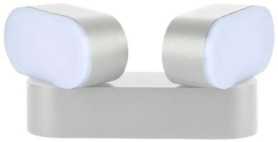 Aplică LED de exterior flexibilă 2xLED/12W/230V IP65 gri