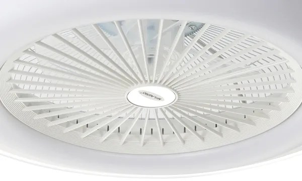 Plafonieră LED dimabilă cu ventilator ZONDA LED/48W/230V alb + telecomandă