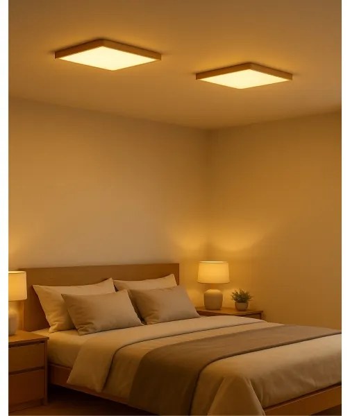 Plafonieră LED/24W/230V 3000/4000/6500K 30x30 cm bej