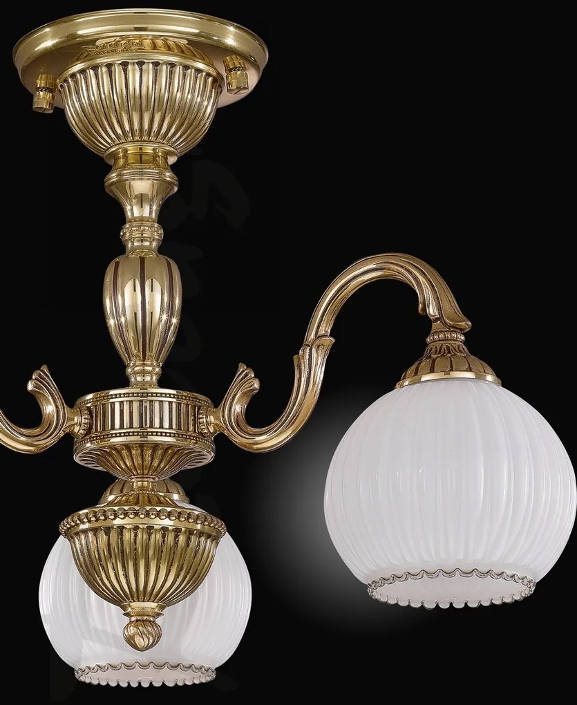 Lustra aplicata cu 3 brate din alama design italian 9300