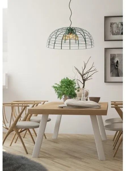 Lustră pe cablu ELODIE 3xE27/40W/230V turcoaz Lucide 45449/76/37